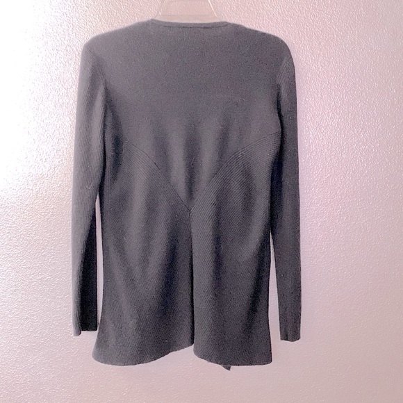 🍄$14 sale🍄🍄. EILEEN FISHER waterfall open cardigan black - Picture 2 of 10
